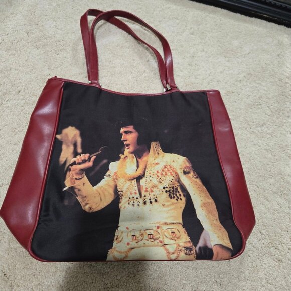 Vintage Graceland Elvis Presley Aloha From Hawaii Studded Handbag - Picture 2 of 11